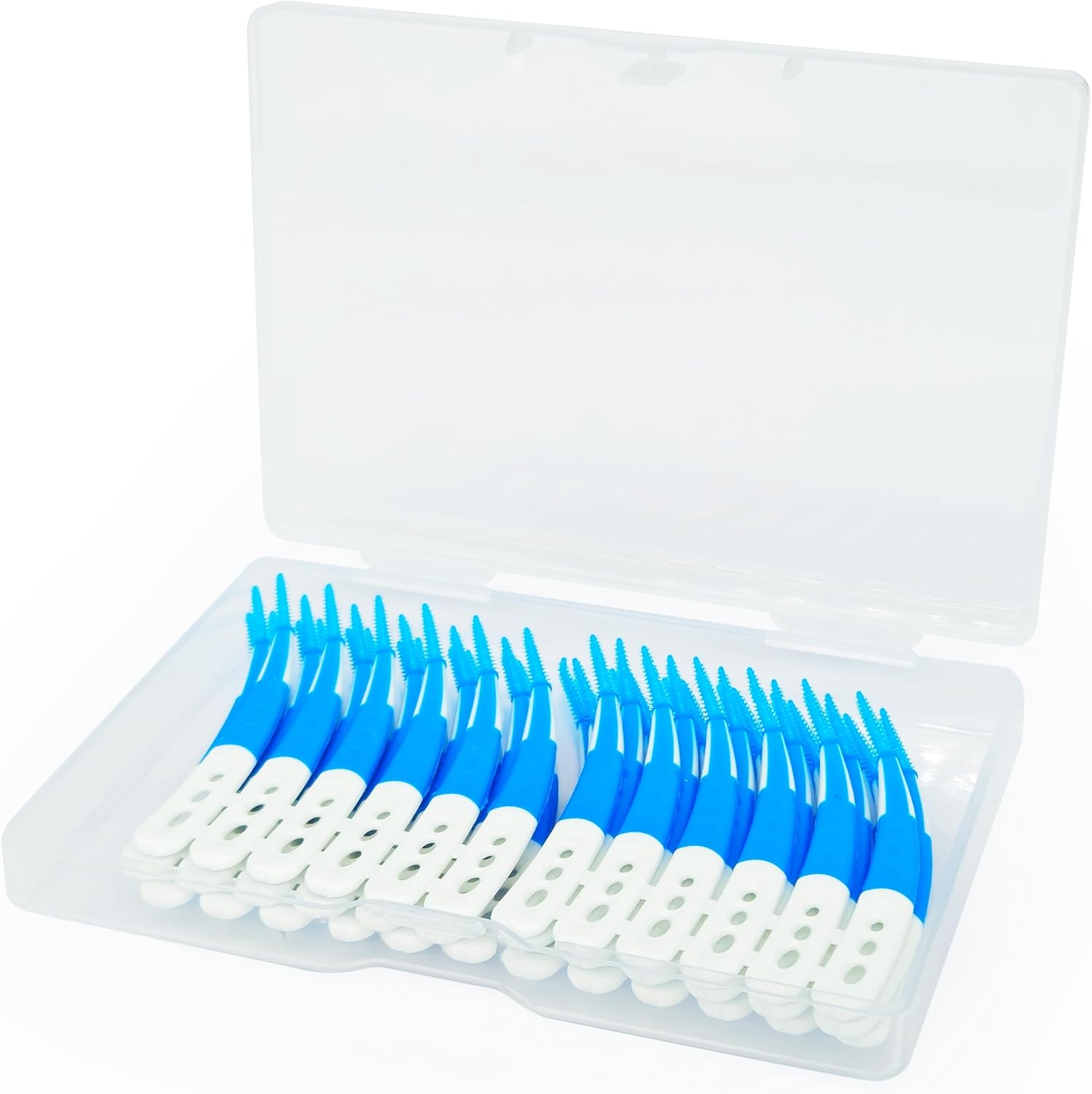 Arc‑Shaped Soft Silicone Interdental Brushes, Dental Picks for Teeth Cleaning & Gum Care, Gentle Original Dental Brushes for Daily Oral Care (Blue, 336 Pack)