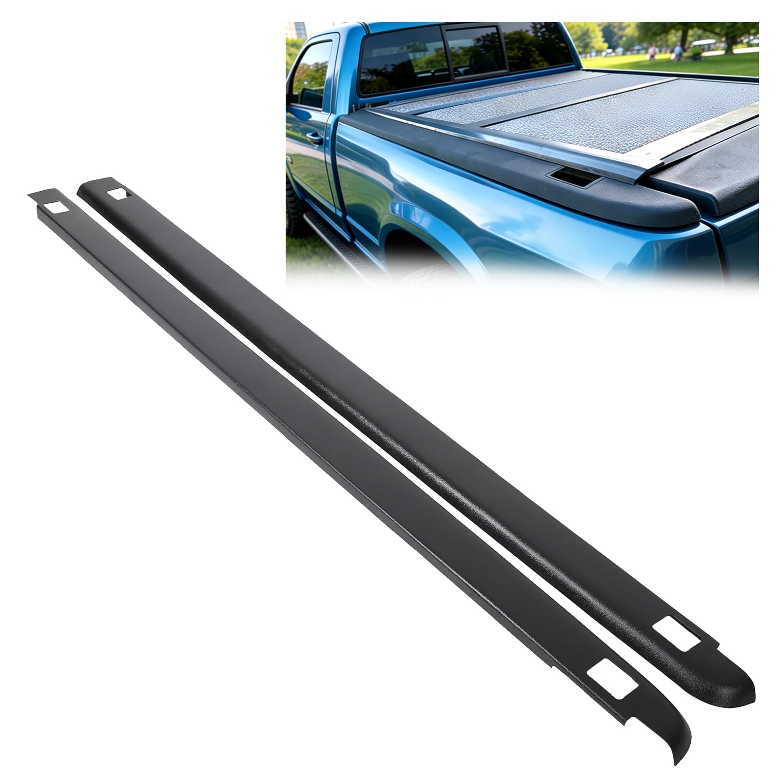 Photo 1 of ALMULOO Truck Bed Rail Covers for Dodge Ram 1500/2500/3500 (6'4" Bed)