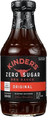 Kinder's Original BBQ Sauce, No Added Sugar, 17.5 Ounces (Pack Of 6)