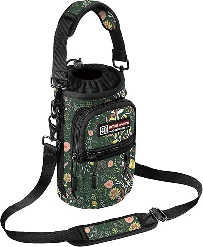 Miniatura 68 de NATURE PIONEOR Water Bottle Holder with Strap,Water Bottle Carrier Bag Sling Sleeve with Adjustable Shoulder Strap & Handle and Large Phone Pocket