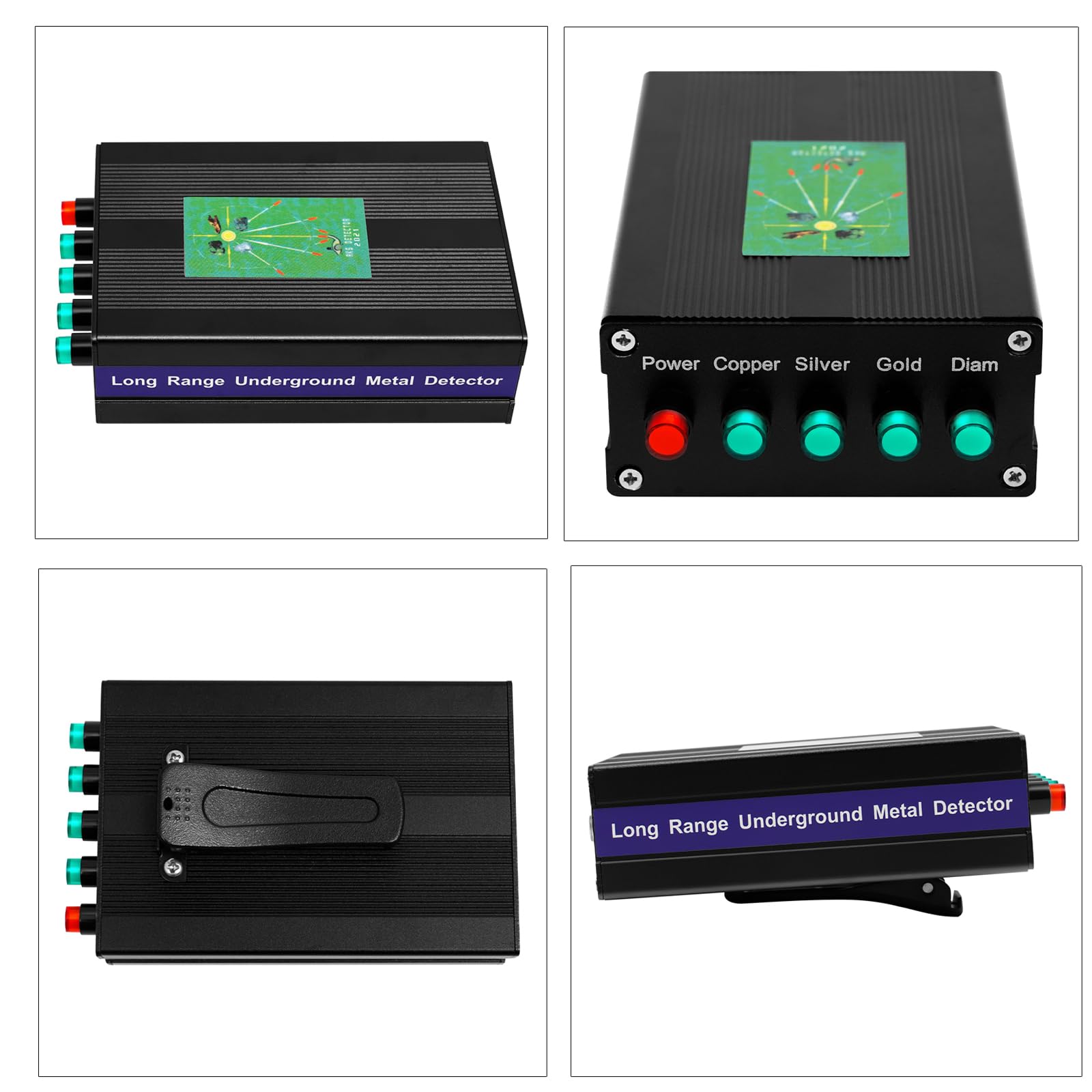 Metal Detector Professionale, Portata 1000m, Profondità 20m, Batteria Ricaricabile al Litio,Alta Precisione per Oro e Metalli, Rilevatore d'oro