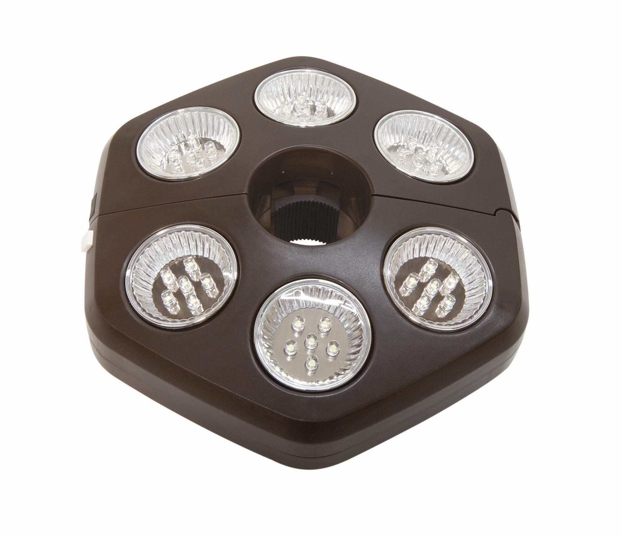 SimplyShade SS-SUN14-00 Cabana Stripe Black Umbrella Lights