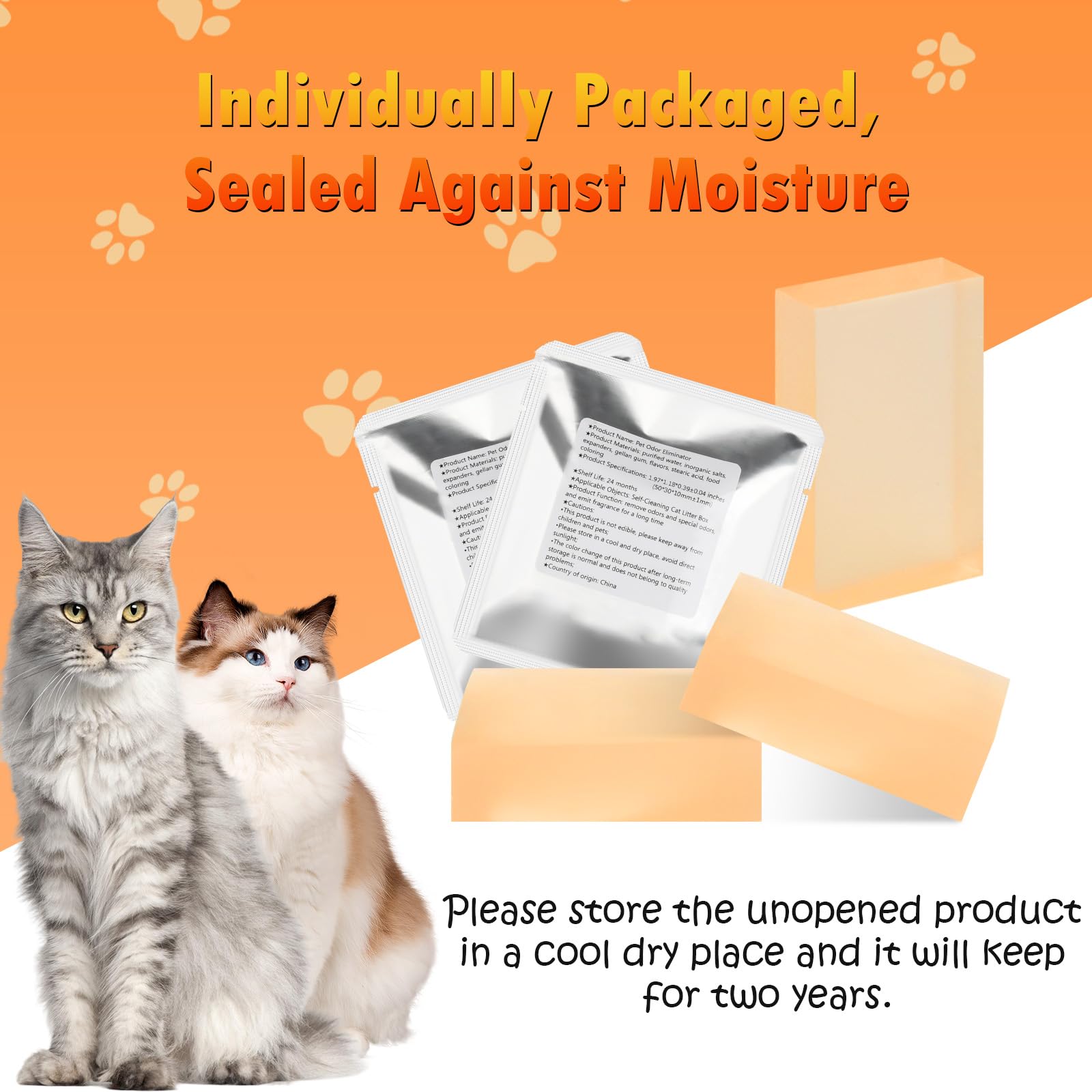 12 Pack Litter Box Deodorizer Compatible with MeoWant MW-SC01 / MW-SC02 / LB02 Self-Cleaning Cat Litter Boxes, 360° Odor Lock Cat Toilet Odor Eliminator Gel - image 5