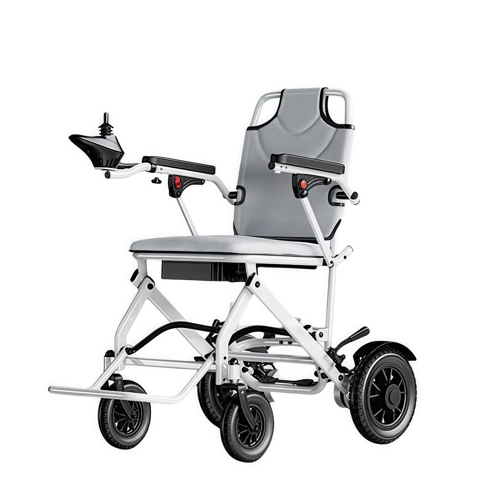 Carrozzina Elettrica Per Anziani, Pieghevole Completamente Automatica, Portatile, Ultraleggera, A Quattro Ruote, Scooter Semplice