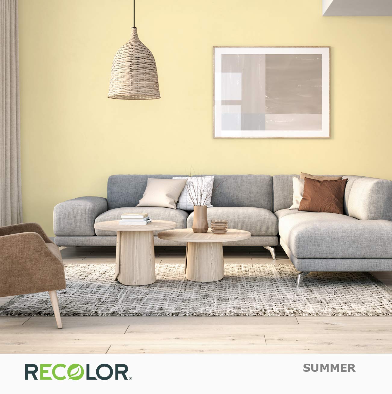 RECOLOR Paint Recycled Interior Latex Paint Wall Finish, 1 Gallon