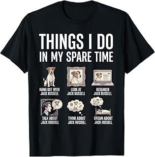 Jack Russell Terrier Art for Men Women Kids Jack Russell T-Shirt