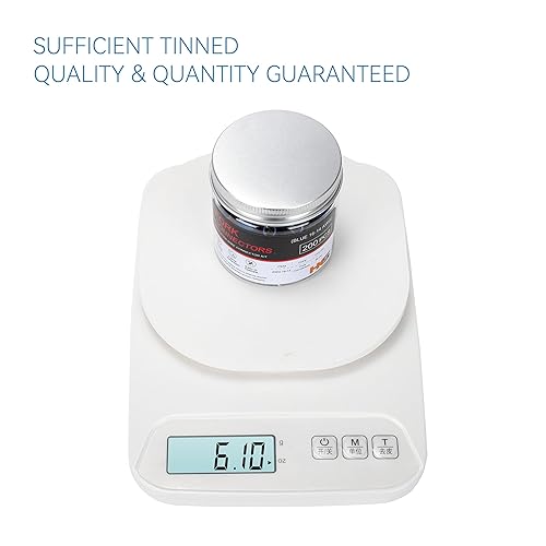 Miniatura 2 de HKS 200 piezas de conectores de alambre aislados de horquilla de pala - azul 16-14 AWG tamaño perno M5 #6 - cobre rojo estañado - terminales