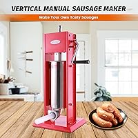 Vista 8 de Hakka 15 Pound Sausage Stuffer 2 Speed Stainless Steel Vertical Sausage Maker by HAKKA BROTHER