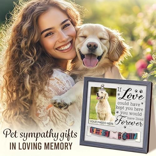 Vista 22 de Pawfect House Regalos conmemorativos para perros por pérdida de perro, marco de fotos conmemorativo para mascotas, marco de fotos de perros, regalos