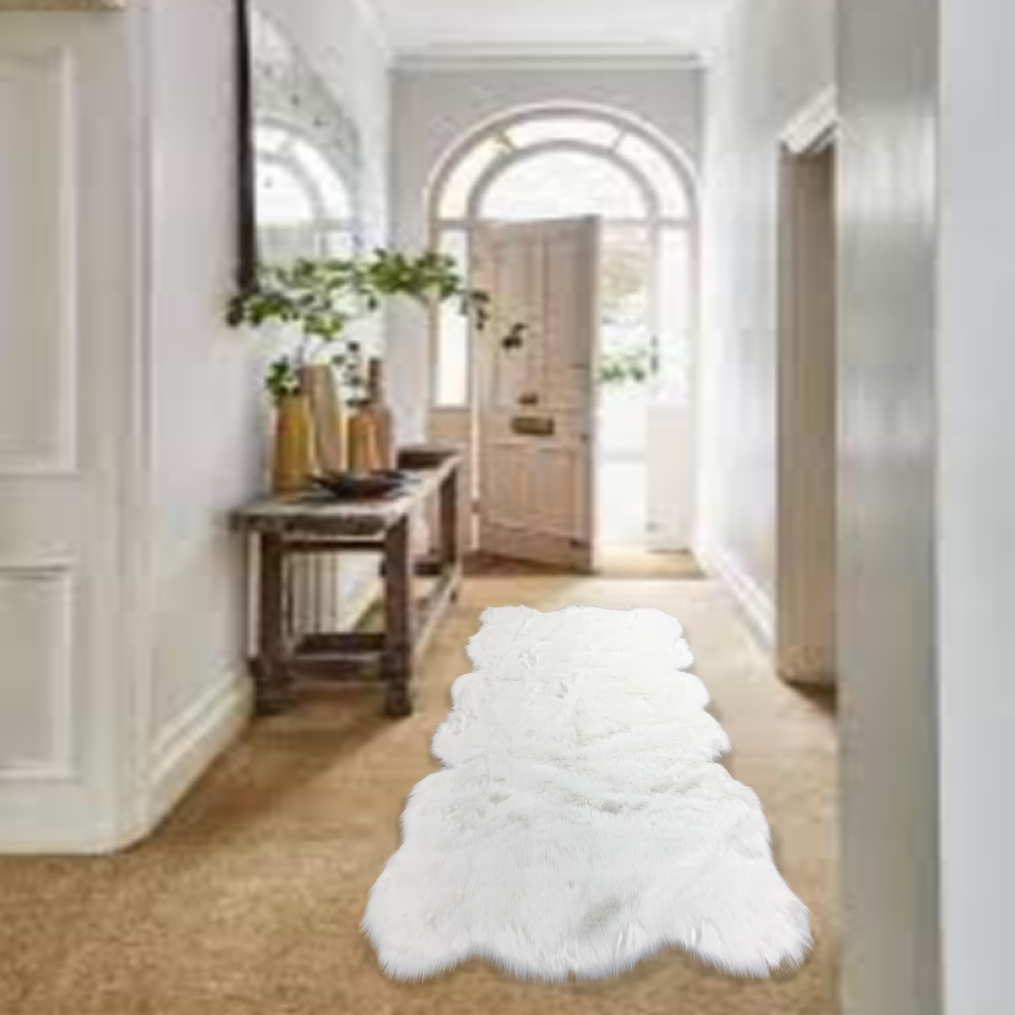 Amazon.com: Fur Accents Faux Fur Carpet Runner, Accent Rug