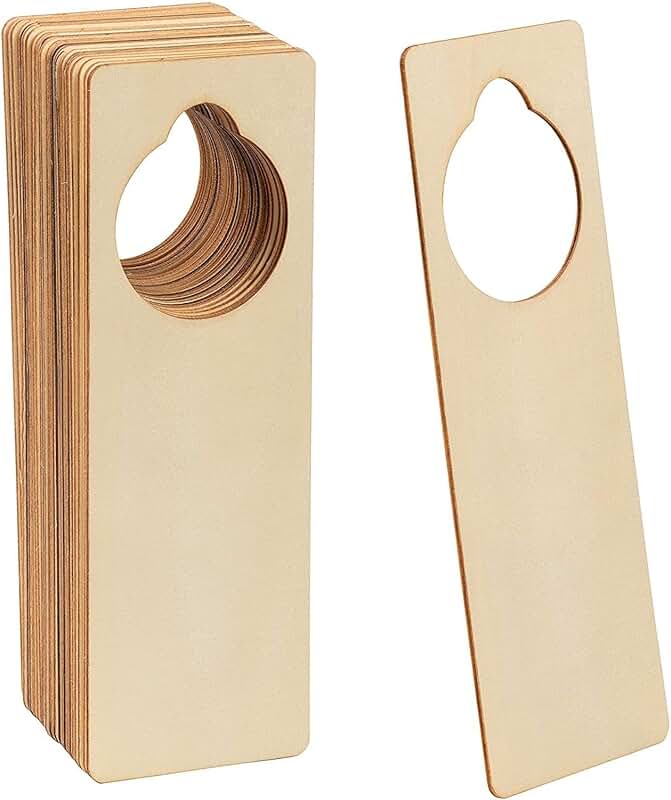 unfinished wood door hanger