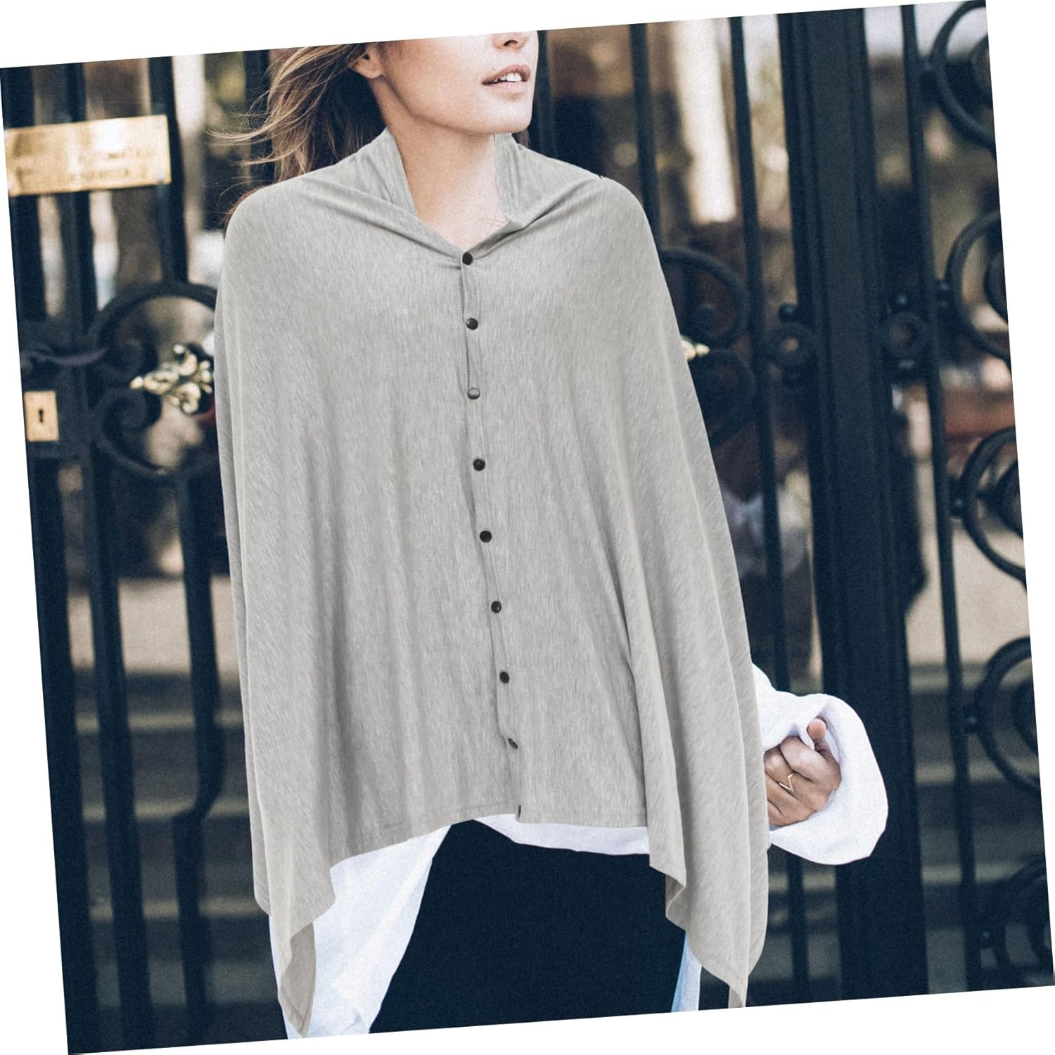 VICASKY 2pcs Nursing Cover Multi-Function Breastfeeding Scarf Wrap for Outdoor Feeding Versatile Feeding Cover Shower Solid