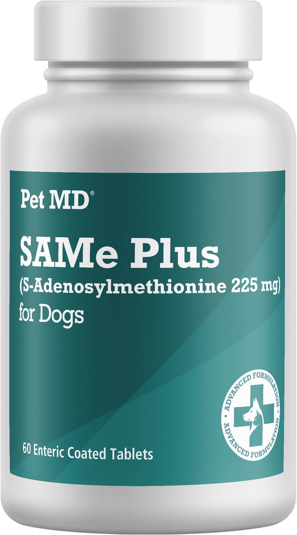 Pet MD Same Plus S-Adenosyl for Dogs 225 MG Hepatic Liver Supplement and Cognitive Support - 60 Count