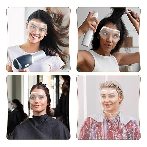 Miniatura 7 de 50 gafas de pestañas para ducha, protector de ojos después de cirugía de cataratas, visera transparente para adultos, protector facial desechable