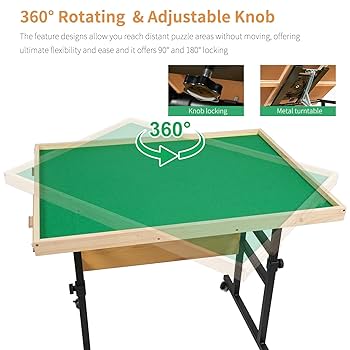 Amazon.com: ALL4JIG 1500 Pieces 360°Rotating Puzzle Table