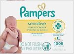 Pampers Baby Wipes Sensitive Perfume Free 12X Pop-Top Packs, 1 Pack (Count of 1008)