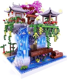 Cherry Blossom Tree Building Set,Peach Blossom Spring Utopia Building Blocks Set,Famous Chinese Fable Architecture,Blocks Sets for Adults Gift for Kids Age 12+(2705 Pieces)