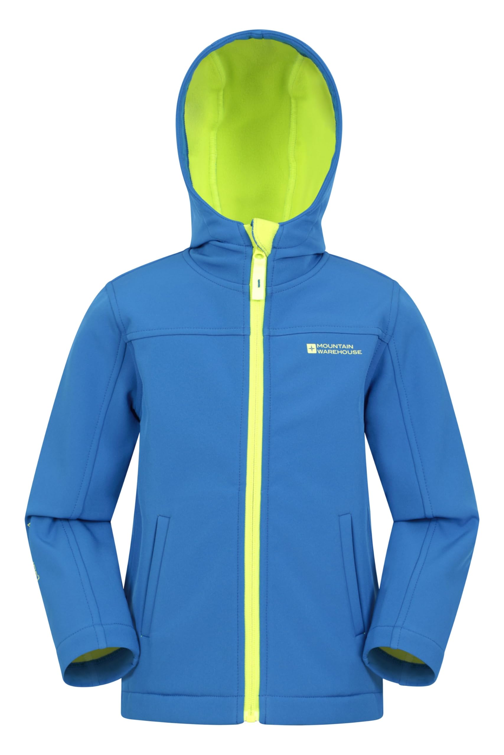 Mountain Warehouse Exodus Kids Softshell Jacket - Breathable, Wind & Water Resistant, Fleece Lined Coat, For Boys & Girls - Best For Sping Summer & Hiking — view 15