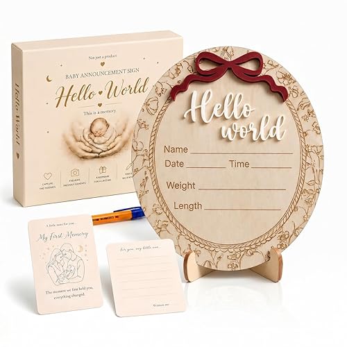 Baby Name Sign For Nursery – Hello World Newborn Sign