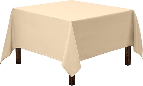 Gee Di Moda  Mantel cuadrado de poliéster, lavable, ideal para mesa de bufé, fiestas, cenas navideñas, bodas y otros eventos