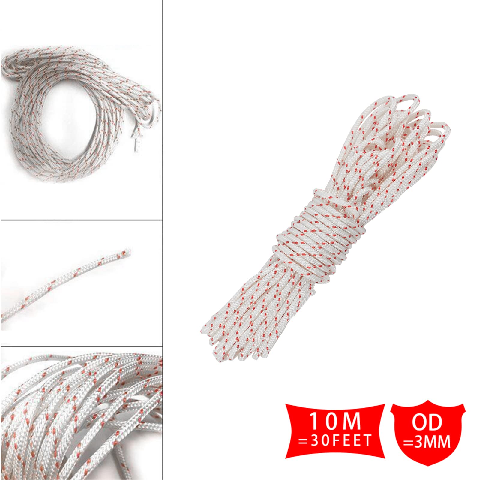 Snapklik.com : 3MM Recoil Starter Rope 10 Meter 30 Feet Engine Starter ...