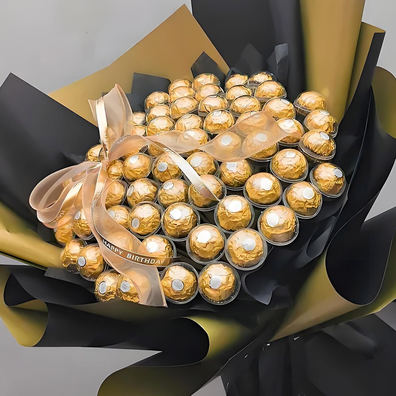 ibasenice 95PCS Clear Chocolate Cup Holder, Transparent Truffle Wrappers for DIY Candy Bouquets, Plastic Floral Base for Valentine's Day, Wedding and Party Decoration, Fits Standard Round Chocolates