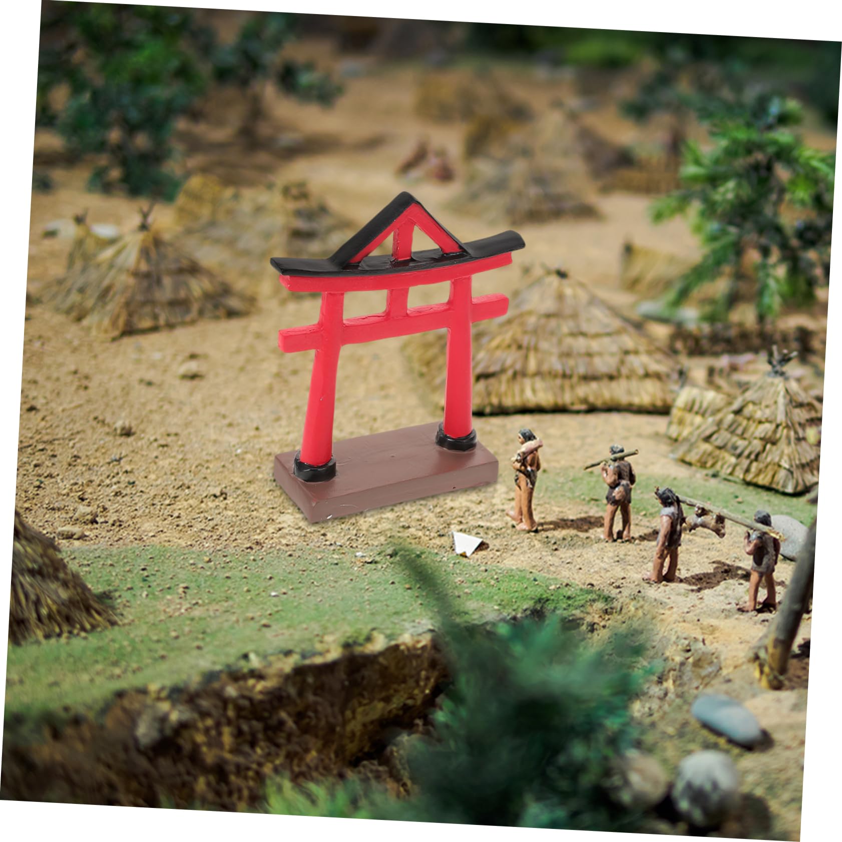 Cabilock 4piezas Miniatura De Puerta Japonesa Torii para Decoración De Acuarios y Paisajes Accesorio Creativo para Jardines y Peceras Adorno y Resistente Al Clima