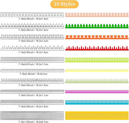 Miniatura 2 de Troqueles de corte de metal de flores enrolladas en 3D de 10 estilos para hacer tarjetas, tiras de pétalos de flores, troqueles de metal para