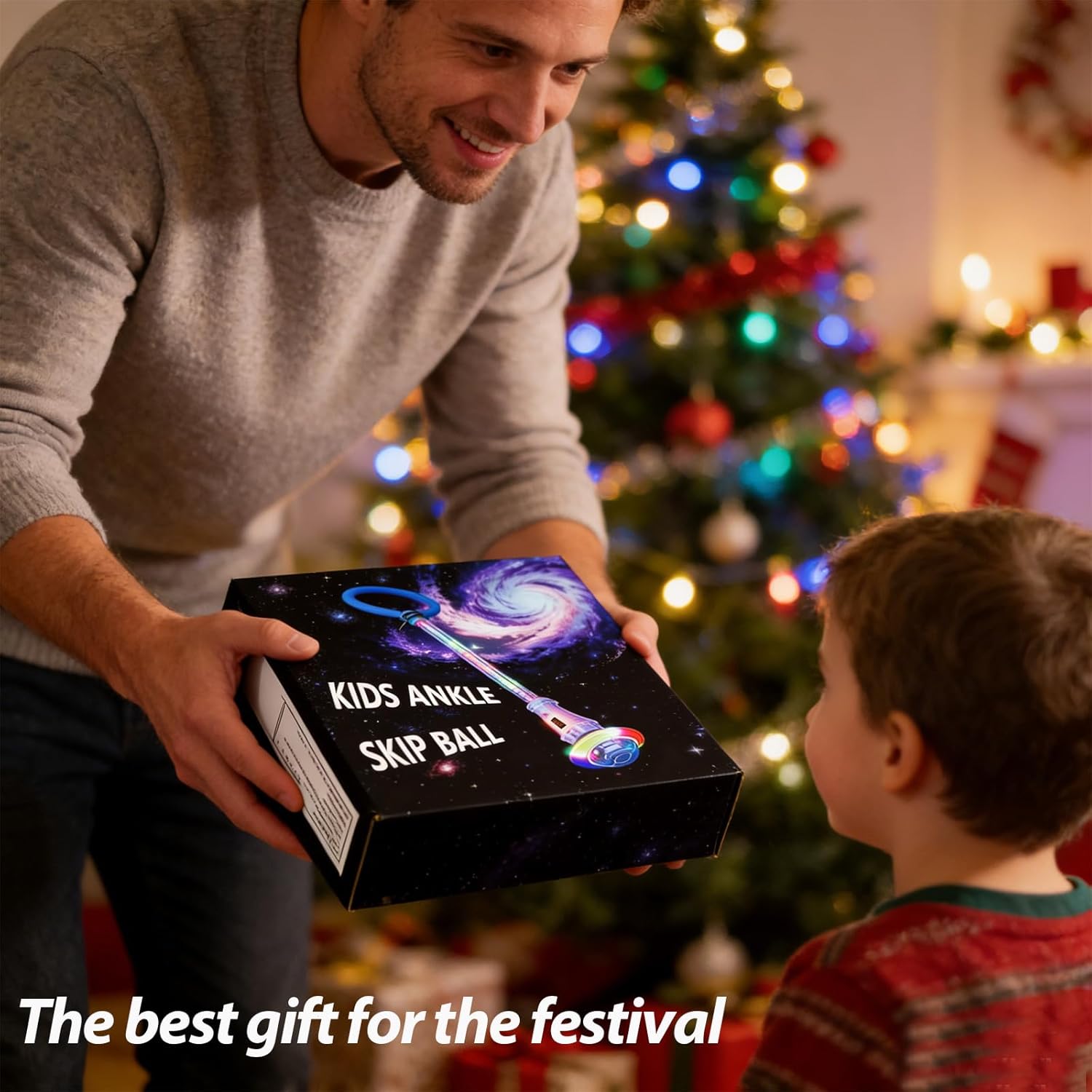 Rechargeable Skip Ball for Kids,Ankle Flashing Jump Toy Purple with LED Lights and Digital Counter, Girls Women Birthday, for Age 5 6 7 8 9 10 11 12,Indoor Outdoor Outside Sports Games