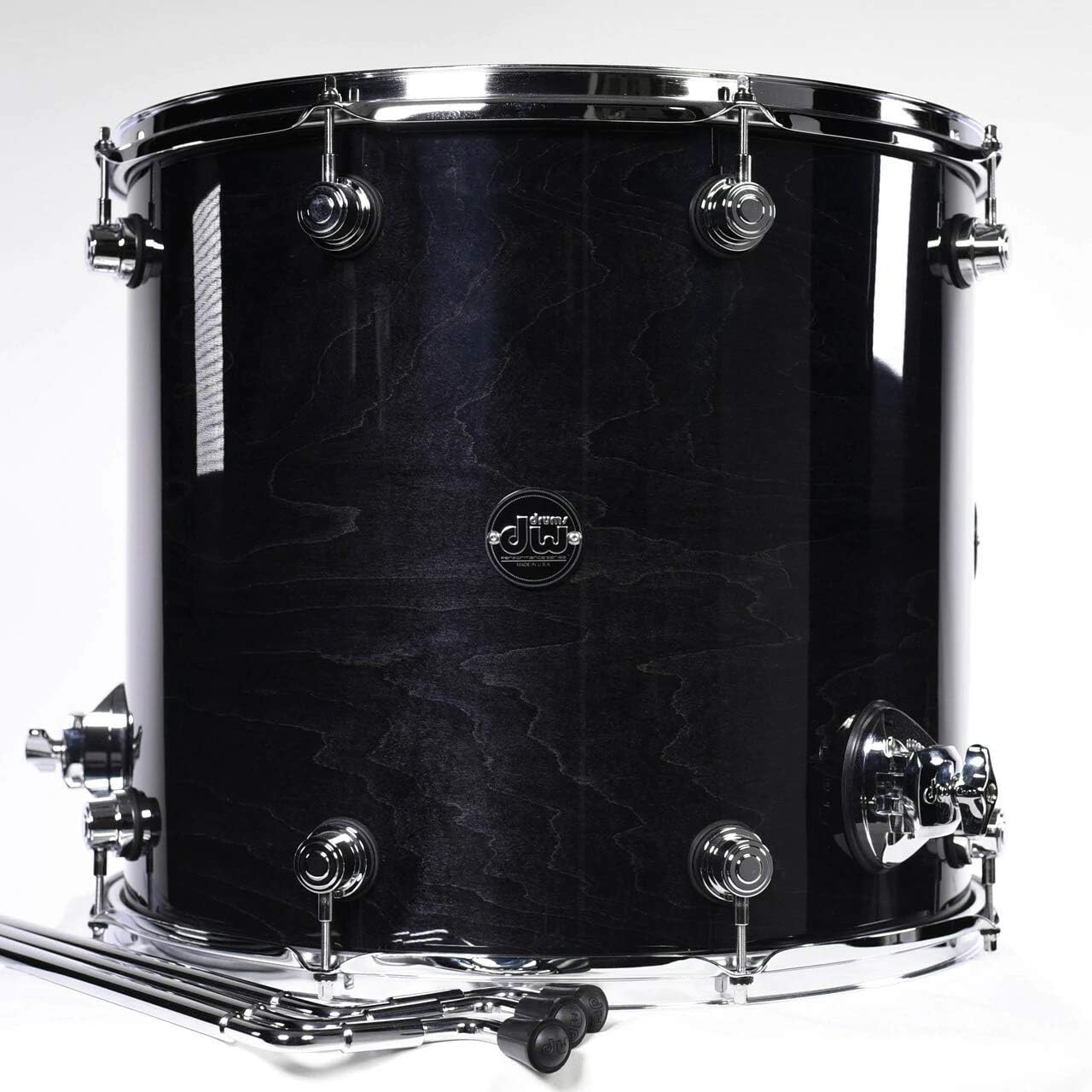 DW Performance Series Floor Tom - 16 Inches X 18 Inches Ebony Stain Lacquer