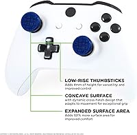 Vista 2 de KontrolFreek Omni for Xbox One and Xbox Series X Controller 2 Performance Thumbsticks 2 Low-Rise Concave Blue Azul