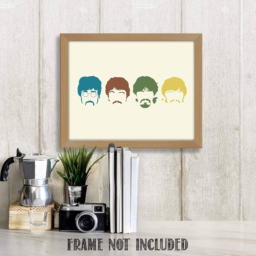 Amazon.com: The Beatles Band - Silhouette Music Wall Art