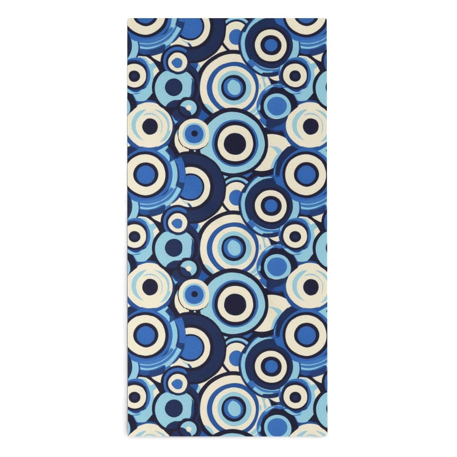 TXFBTRFSA Evil Eye Modern Geometric Circles Hand Towels for Adult Face Towel Bath Beach Swim Accessories