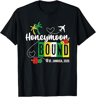 Honeymoon Jamaica Vacation Couple Matching Gift For Family T-Shirt