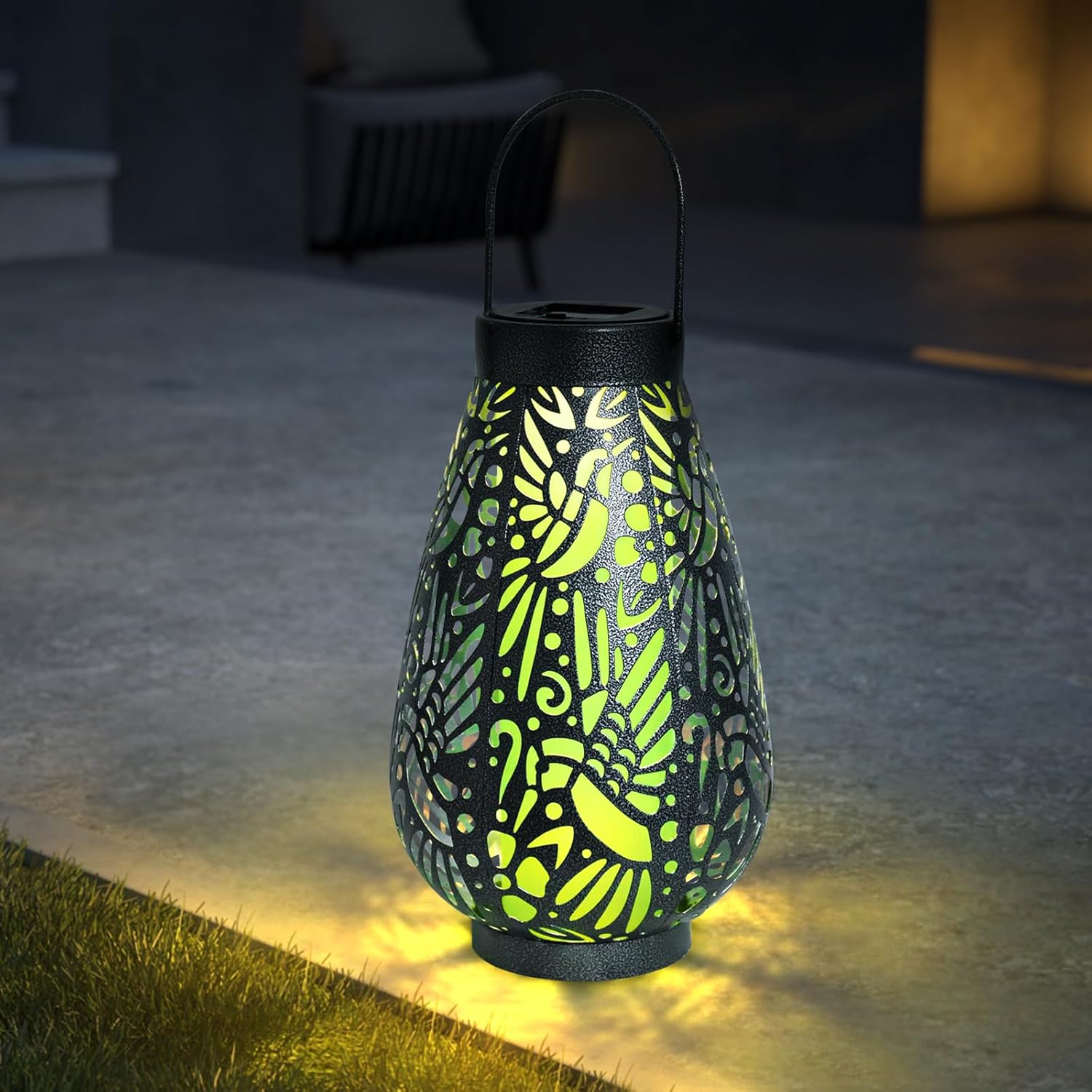 Afirst Solar Lanterns Outdoor, Hummingbird Hanging Solar Lights Waterproof Decorative LED Lanterns for Yard, Patio, Lawn, Tabletop, Pathway, Landscape, Garden Decor Gifts