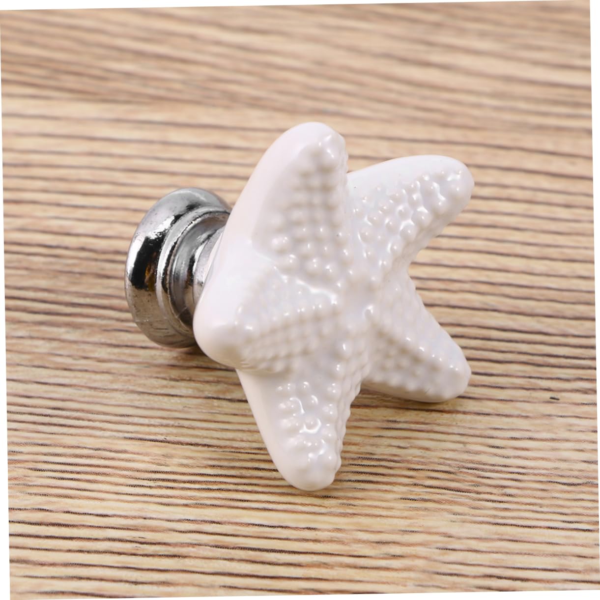 jojofuny 12 Pz Pomello a Stella Manico in Cristallo Pomello Dell'armadio Pomelli Dei Cassetti Manopole Nere Pomoli Per Armadi e Cassetti Bianca Bambino Ceramica Maniglia