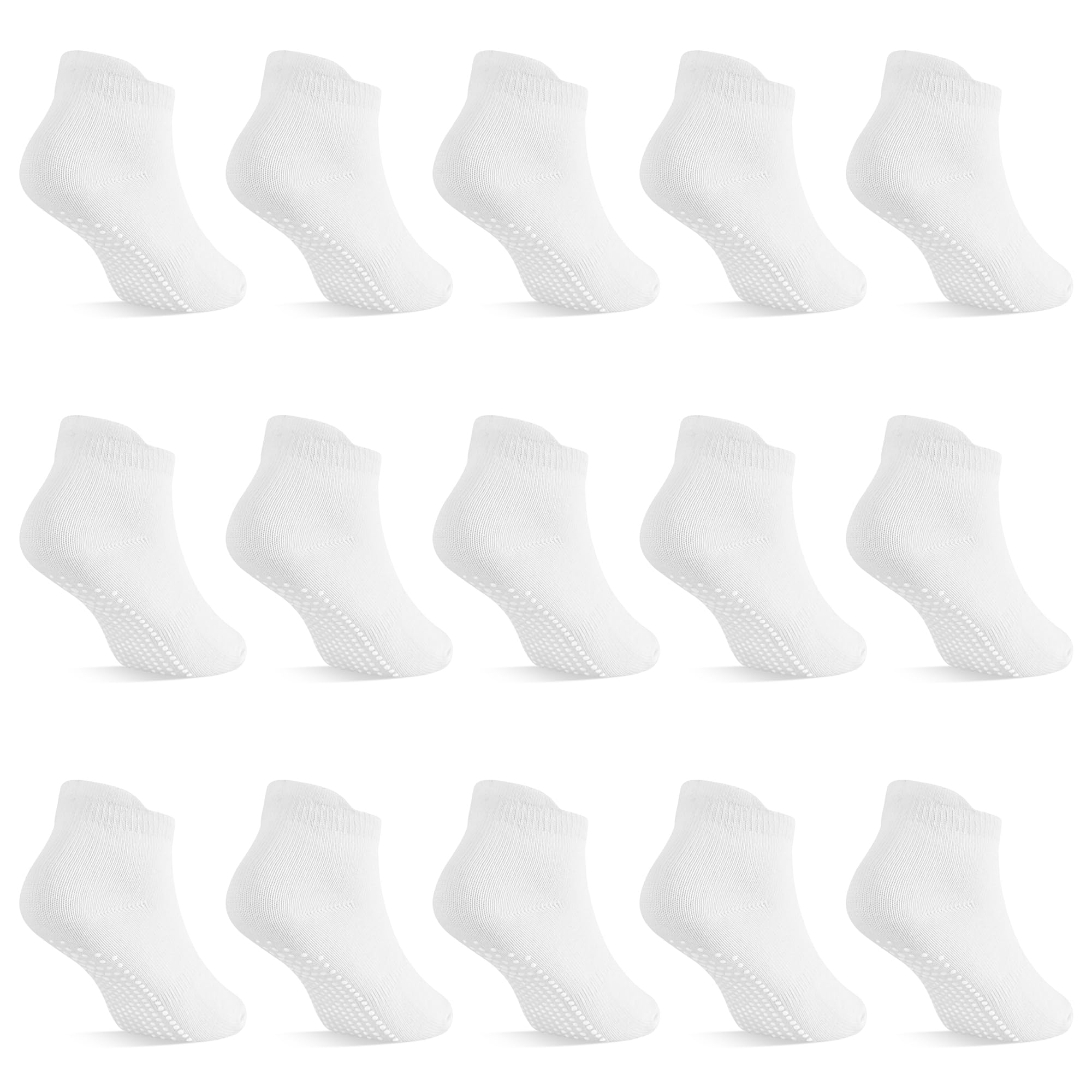 ARERWA Stoppersocken Kinder Rutschfeste Socken 15 Paar ABS Rutschsocken Kinder Antirutsch Socken für 1-7 Jahre Kleinkinder Jungen Mädchen