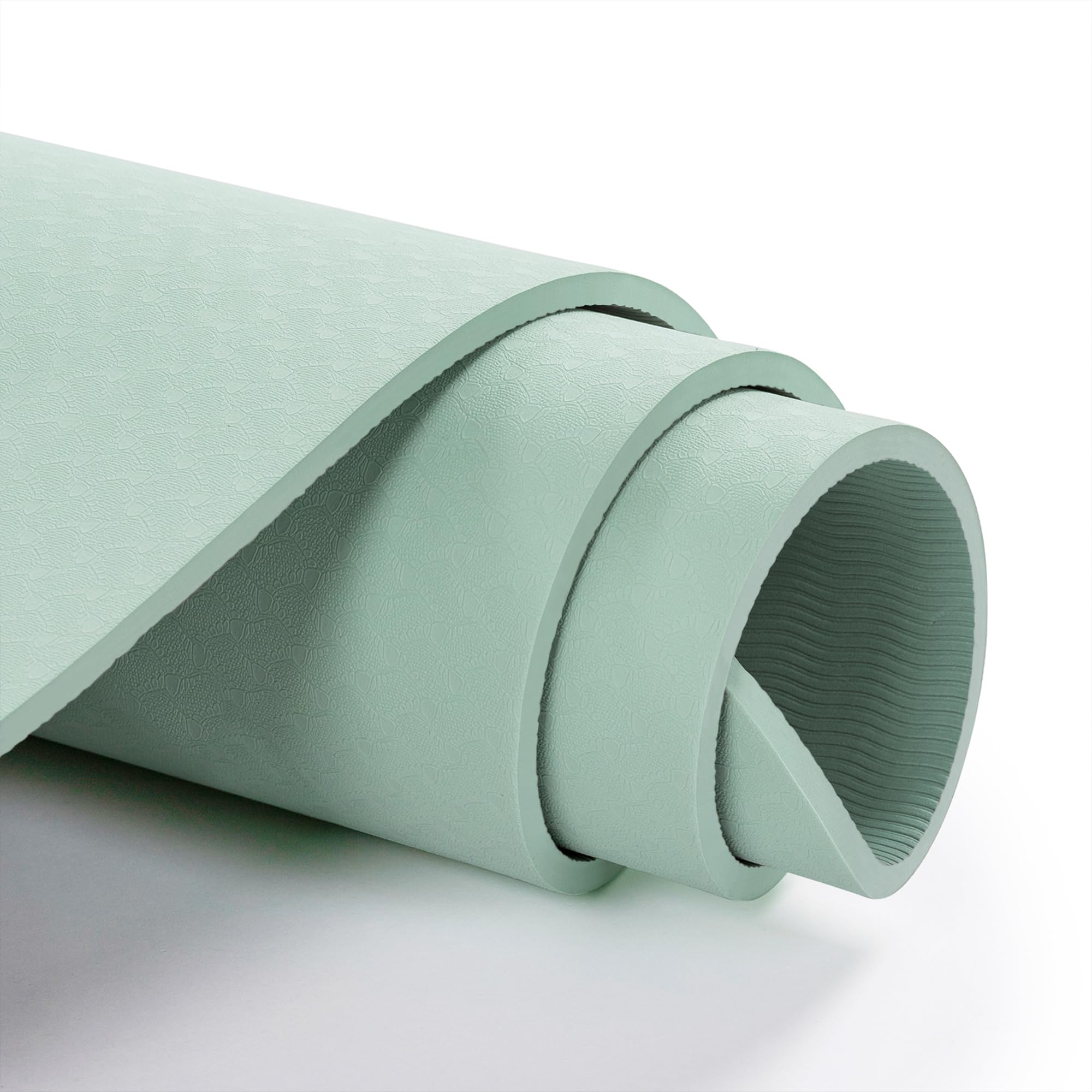 Esterilla de yoga antideslizante, esterilla de pilates para fitness, respetuosa con el medio ambiente, resistente a desgarros, 0,6 cm de grosor, esterillas de yoga para mujer, esterilla de ejercicio