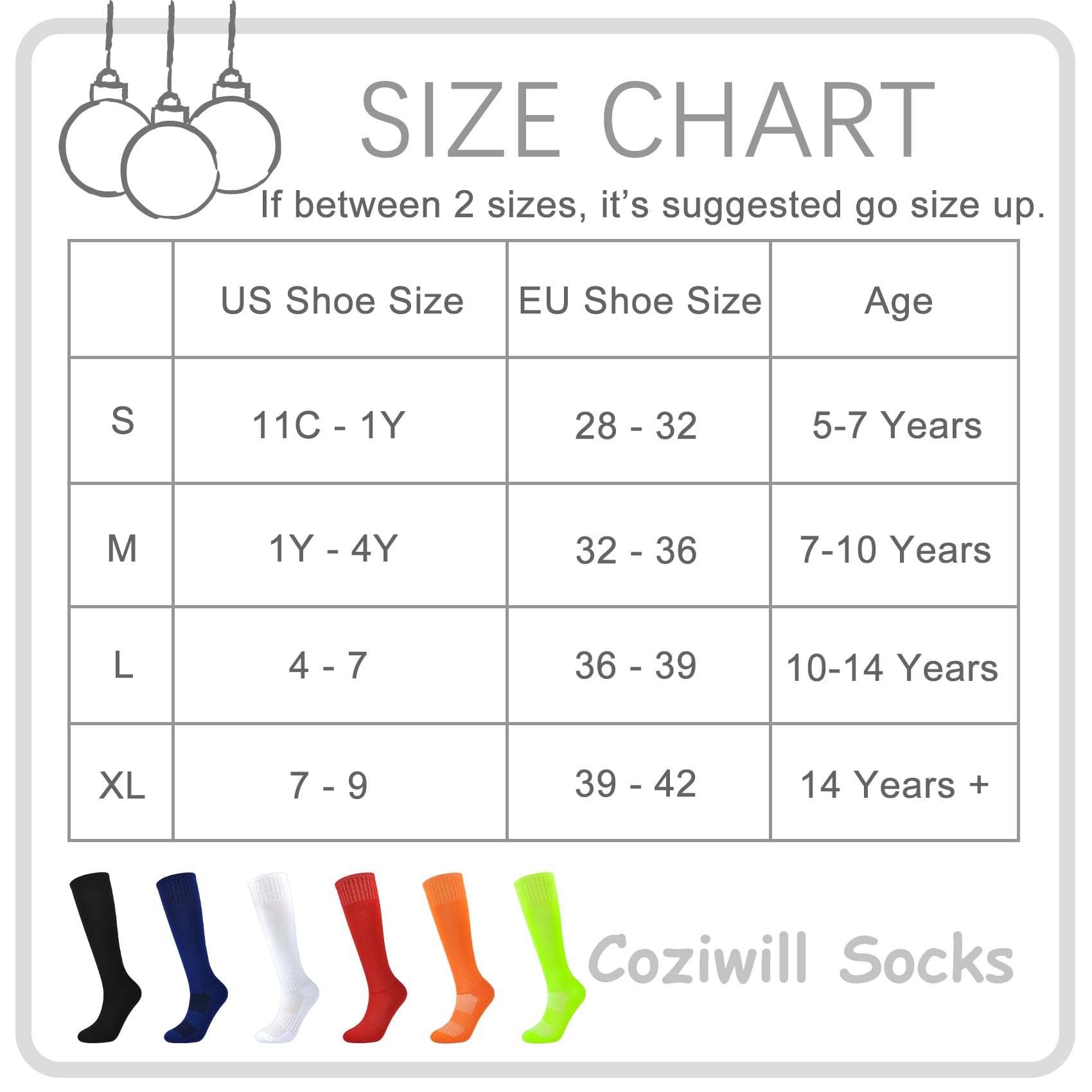 Calcetines de fútbol para niños, 6 pares de calcetines hasta la rodilla, para béisbol, sóftbol, deportes, niños, jóvenes, hombres y mujeres