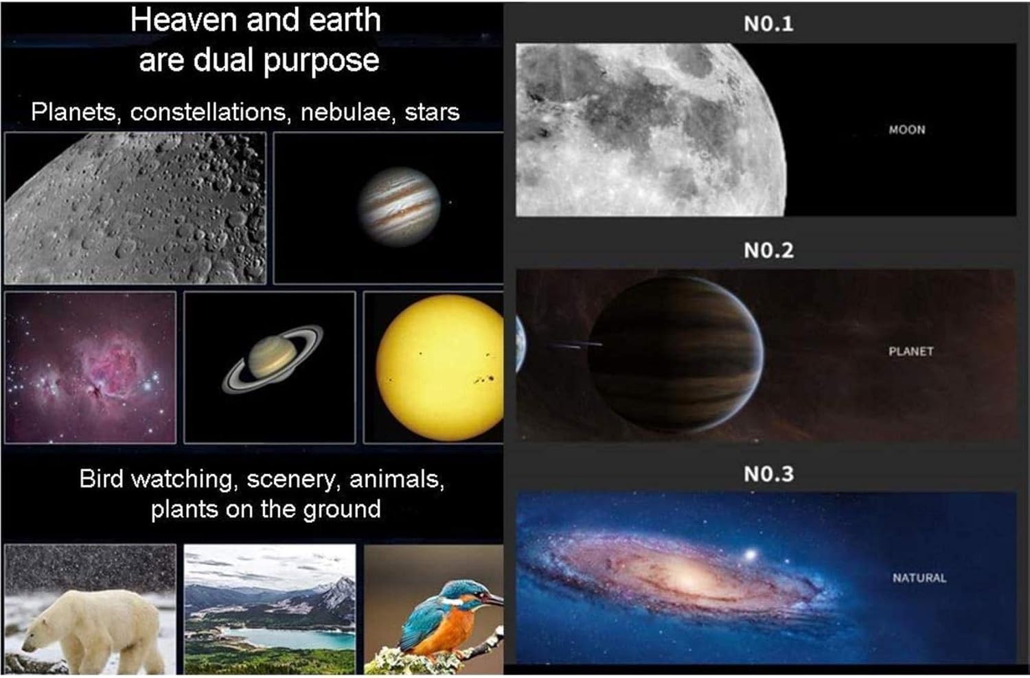 Telescope Refractor Telescope,telescopes for Adults Astronomy,Telescope for s Beginners with Tripod,telescopes for Astronomy