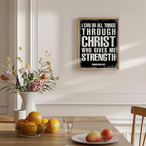 Miniatura 14 de I Can Do All Things Through Christ - Filipenses 4 13 - Decoración religiosa de pared - Regalos cristianos para hombres - Regalos católicos