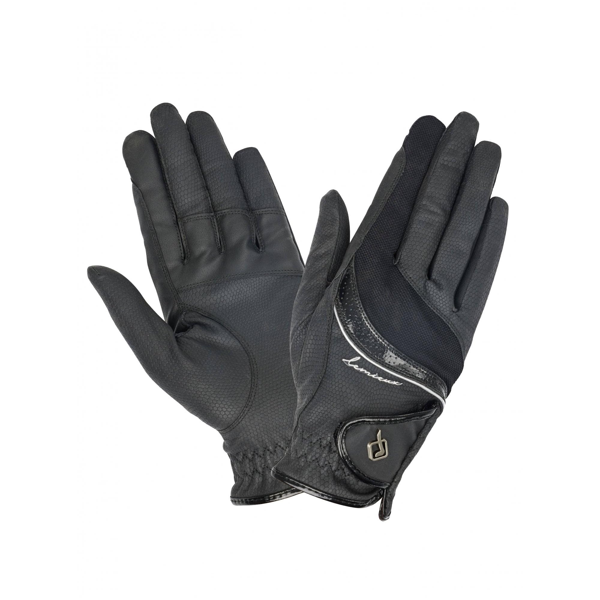 LeMieux Competition Adults Horse Riding Gloves - Black Small