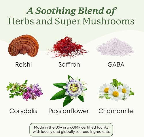 Miniatura 4 de Plant People WonderSleep - Suplemento de gomitas de hongos mini con súper hongos Reishi, azafrán, sabor a saúco silvestre, sin azúcar, apto para