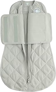 Sponsored Ad - Dreamland Baby Sleep Swaddle | Baby: 0-6 Months | Gently Weighted Sleep Swaddles | 100% Natural Cotton | 2-...
