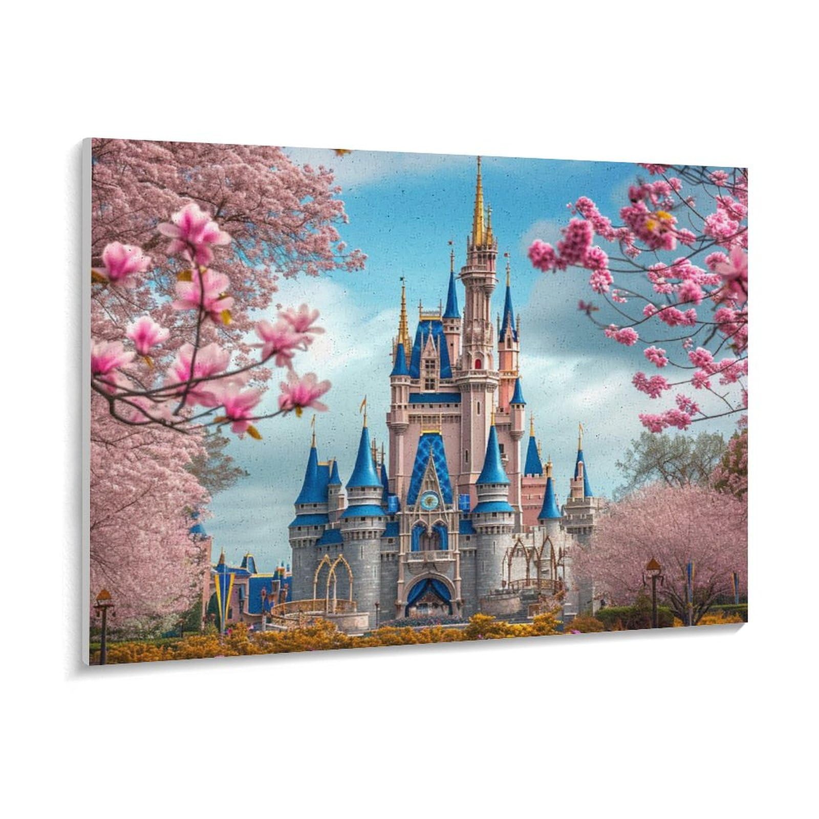Amazon | ディズニーランドに咲く桜 数字キットによる絵画 数字