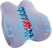 Vista 11 de Skechers Almohada lumbar de espuma viscoelástica, almohada de apoyo lumbar para oficina, silla, alivio del dolor de espalda baja, almohada lumbar