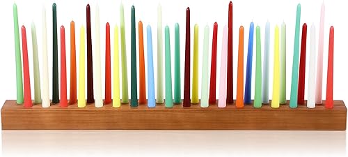 Mumufy Portavelas cónicos de madera para centro de mesa, color marrón oscuro, gigante, de madera, para fiesta de cumpleaños, candelabros de granja,