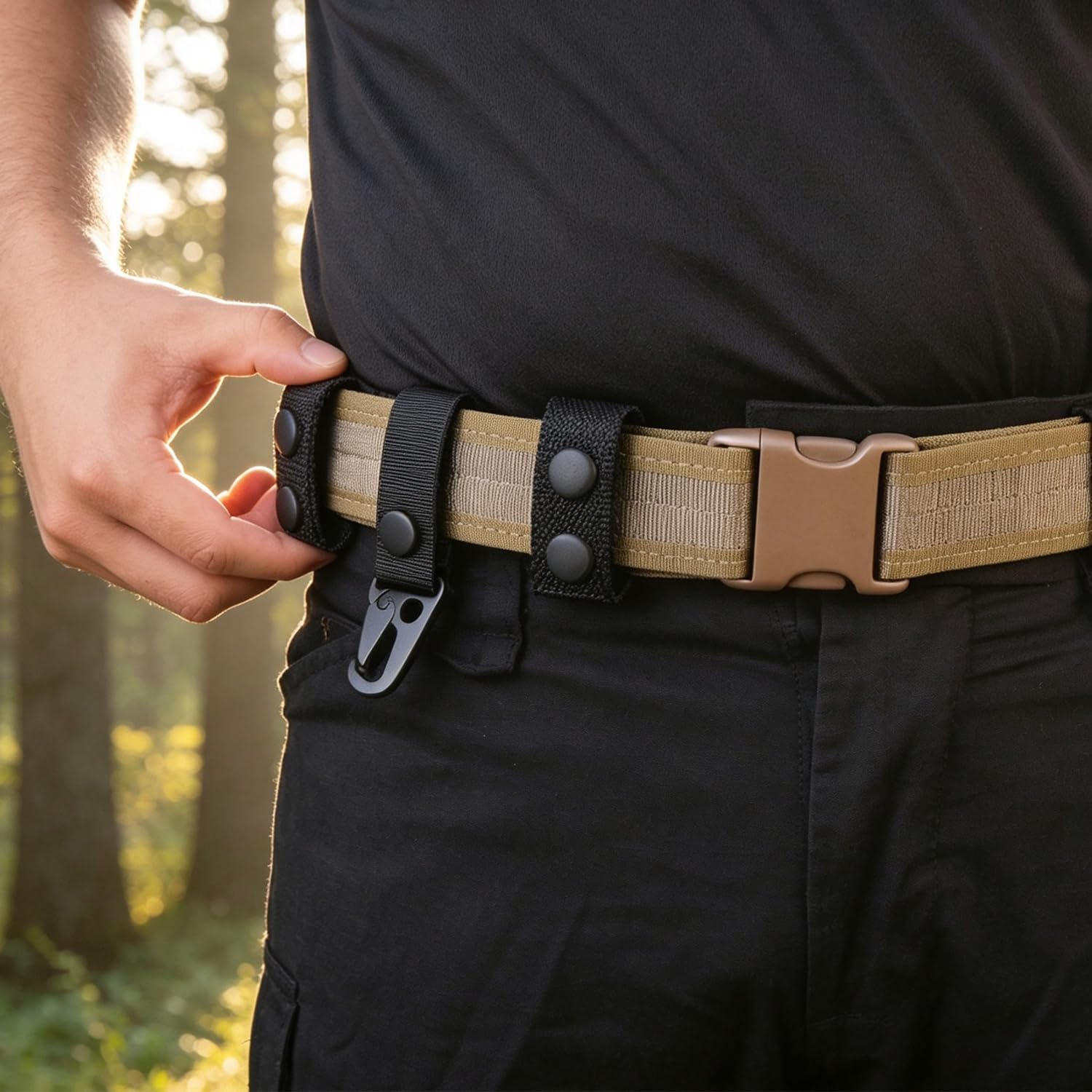 XTACER Duty Belt Keepers Tactical Key Holder for 2"-2.25" Utility Belts