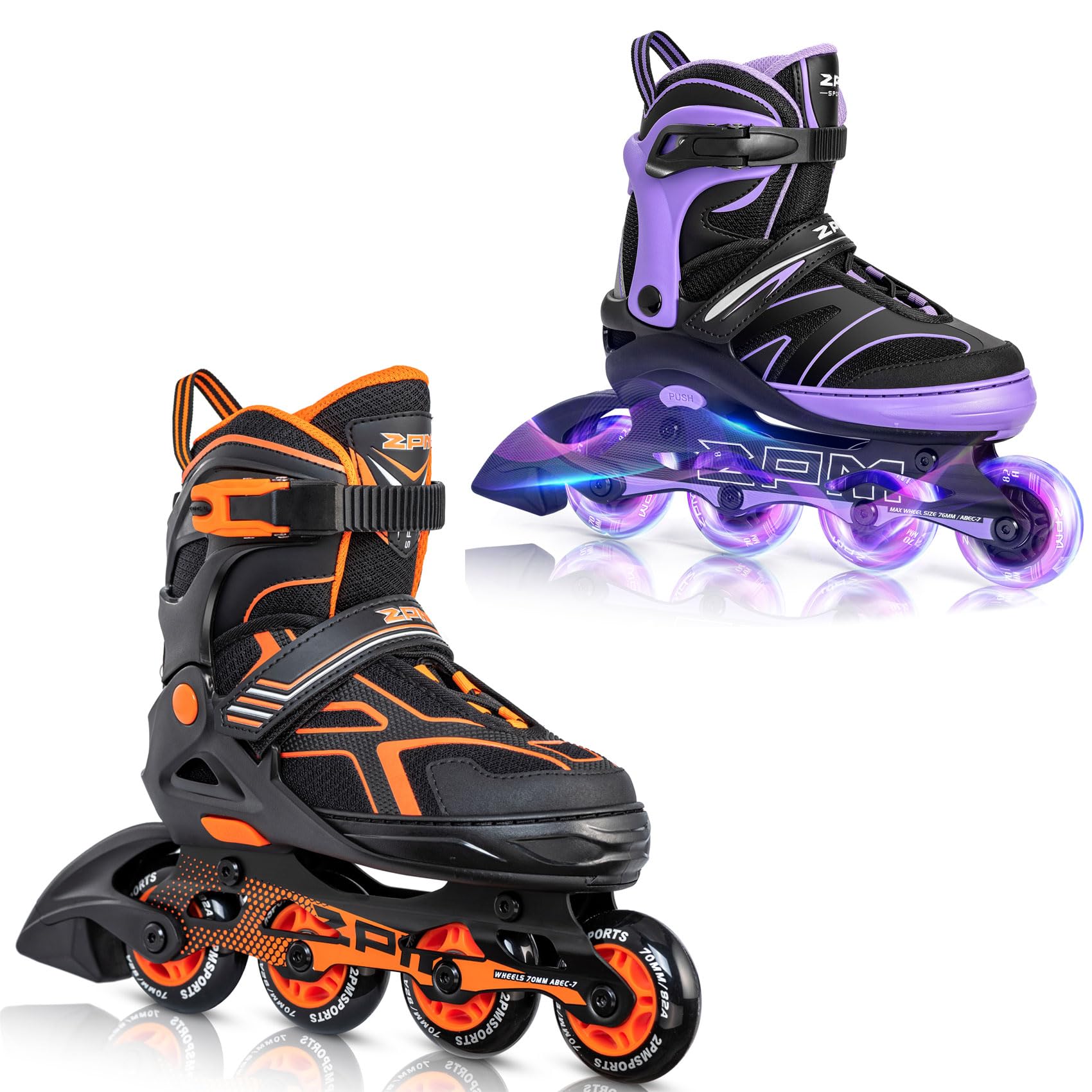 Amazon.com : 2PM SPORTS Orange Large Inline Skates + New