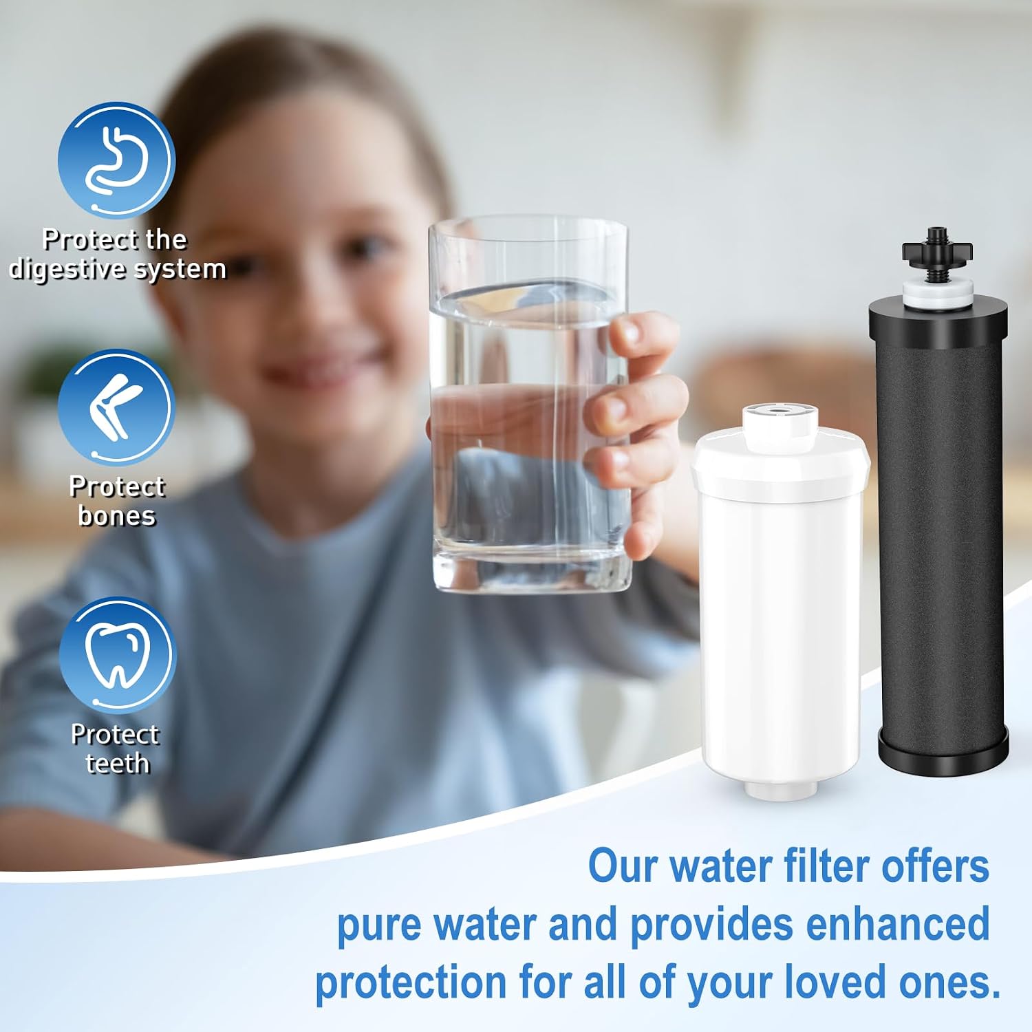 Berkey PF-2 Fluoride Filters Replacement for BB9-2 Activated Carbon Filters, Combo Pack, Pack of 4